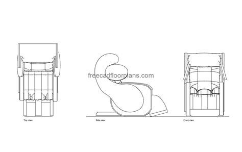 Massage Chair Free Cad Drawings
