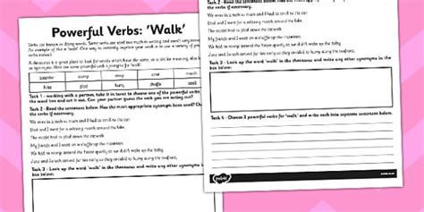 Powerful Verbs Worksheet Teacher Made Save Time Planning