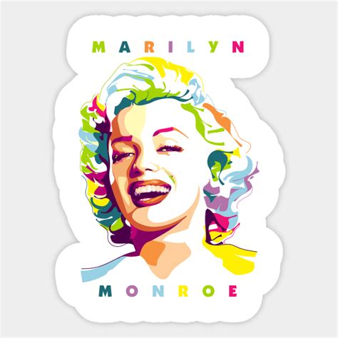 Marilyn Monroe Popart Sticker Teepublic