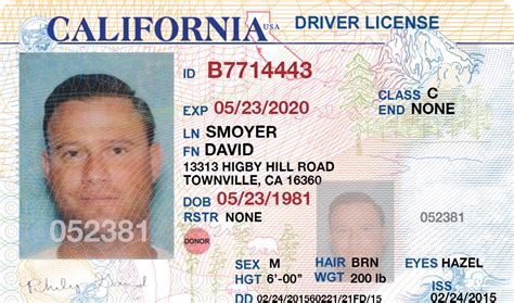 Free California Drivers License Template Editable Free