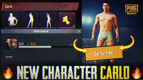How To Unlocked Carlo Character In Pubg Mobile New Character Update