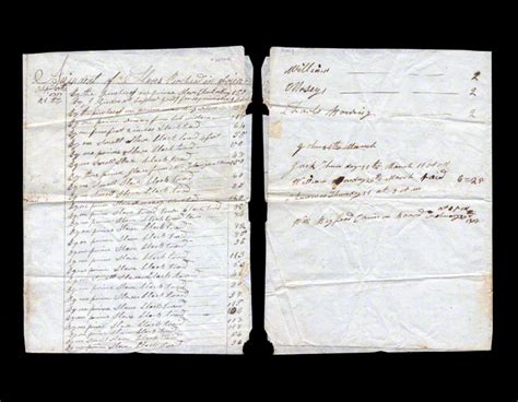 Slave Document Slavery Bauman Rare Books