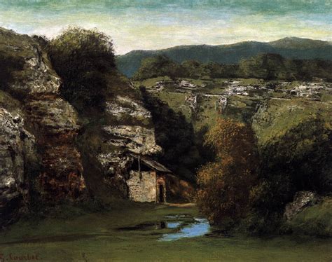 Gustave Courbet Rocky Landscape Near Ornans 1855 60