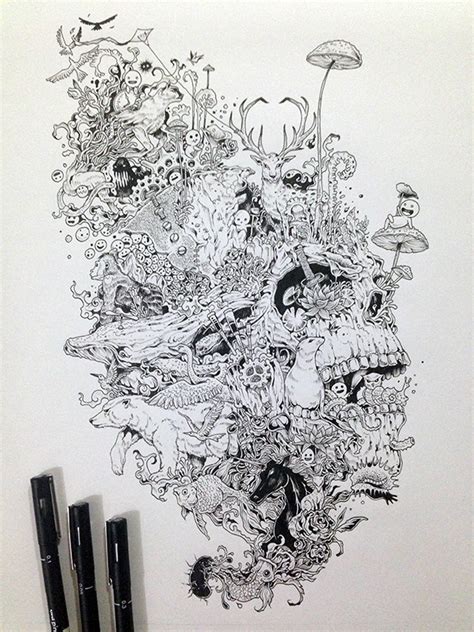 Rosanes uses pencils and pens to create his. senixart: Cool doodling by Kerby Rosanes, Mandaluyong ...