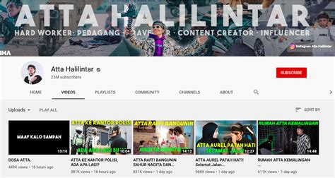 Pasangan atta dan aurel belum lama ini telah melangsungkan acara lamaran. Top 10 Youtuber Indonesia Terkaya Dengan Penghasilan ...