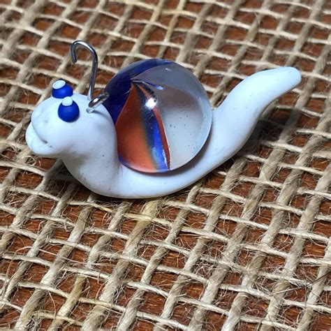Miniature Collectible Polymer Clay Snails Made With Vintage Etsy