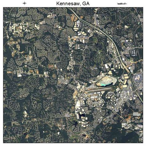 Aerial Photography Map Of Kennesaw Ga Georgia