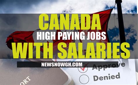 Canada High Paying Jobs With Salaries
