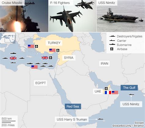 Map Of Western Forces Near Syria Business Insider
