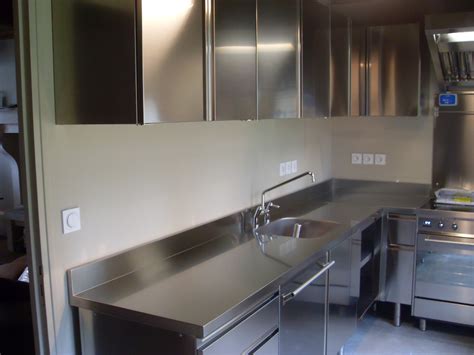 Meuble cuisine plan de travail inox - Atwebster.fr - Maison et mobilier