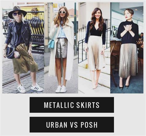 2 Ways To Wear Metallic Skirts Pick Your Style Metallic Skirt