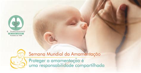 Semana Mundial Do Aleitamento Materno E Tamussino Cia Ltda