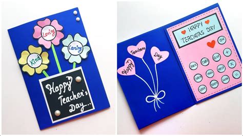 Diy Teachers Day Greeting Cardhandmade Teachers Day Card Making Ideas