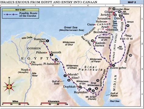 Moses Midian Map Moses Exodus Bible Mapping Bible Exodus