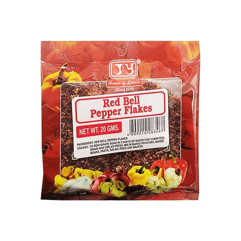 J And Y Red Bell Pepper Flakes 20g All Day Supermarket