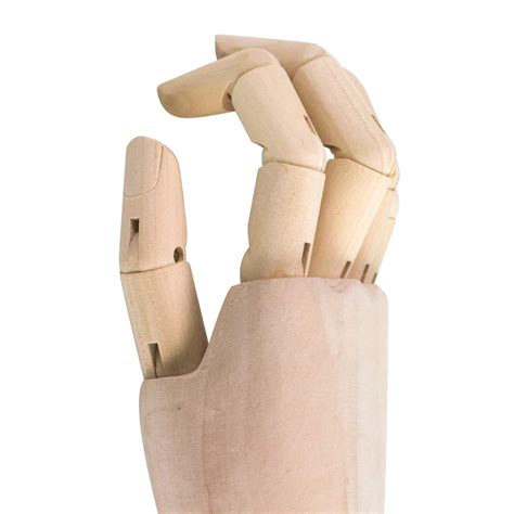 Hsomid Flexible Wooden Hand Model Moveable Wooden Artists Manikin Hand