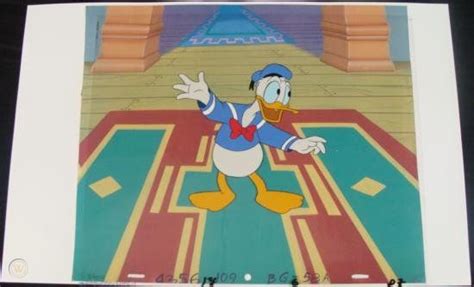 Donald Duck Ducktales Production Cel Art Disney Orig 101155984