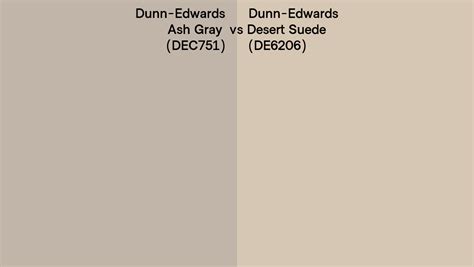 Dunn Edwards Ash Gray Vs Desert Suede Side By Side Comparison