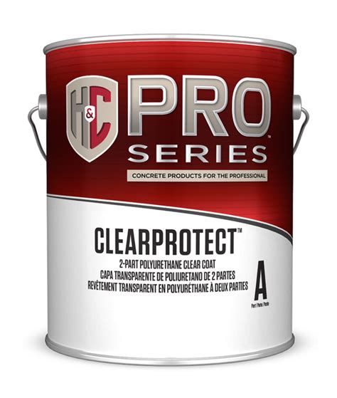 Clearprotect 2 Part Polyurethane Clear Coat Water Based Handc Concrete
