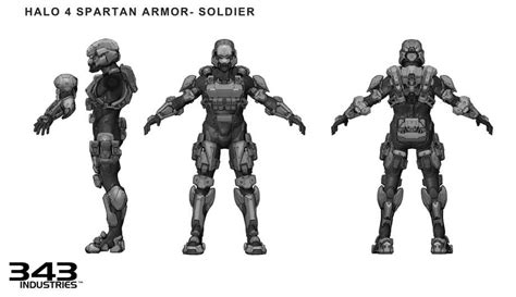 Halo 4 Recruit Armor Drawing