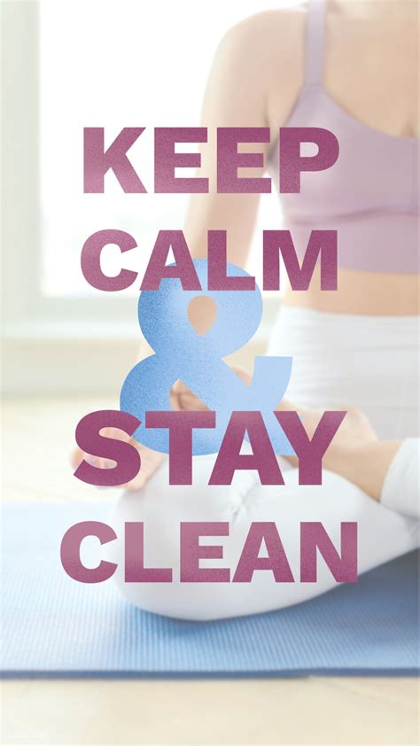 Keep Calm And Stay Clean During Coronavirus Quarantine Mockup Free