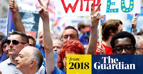 Thousands Take To Streets In London On Anti Brexit March Brexit The Guardian