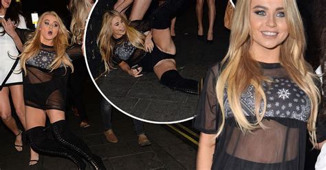Ex On The Beach Babe Melissa Reeves Takes Embarrassing Tumble In Thigh