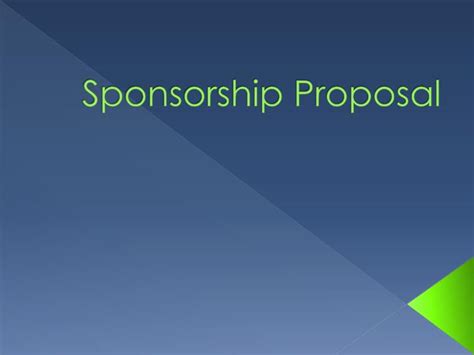 PPT - Sponsorship Proposal PowerPoint Presentation, free download - ID