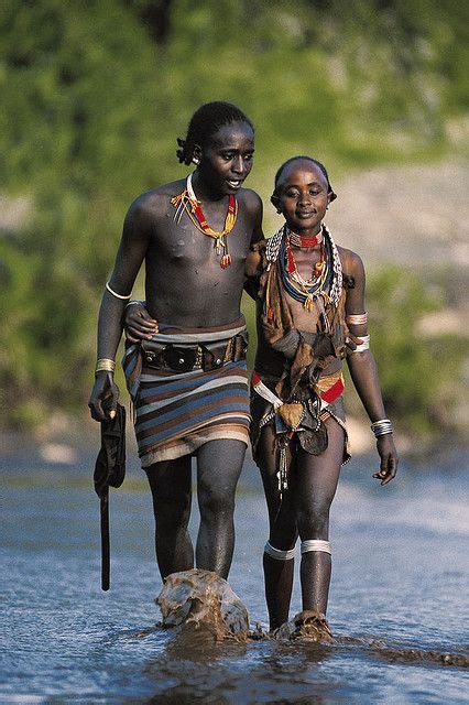 Ethiopia Hamar Couple Hamar Tribe Lives At The Left Bank Of The Omo River In The Southern