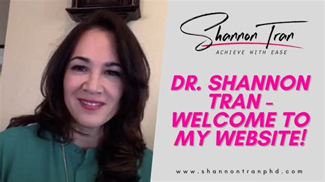 Dr Shannon Tran Welcome To My Website Youtube