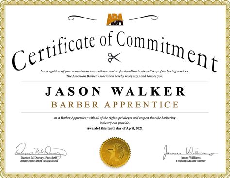 Apprentice Recognition | American Barber Association
