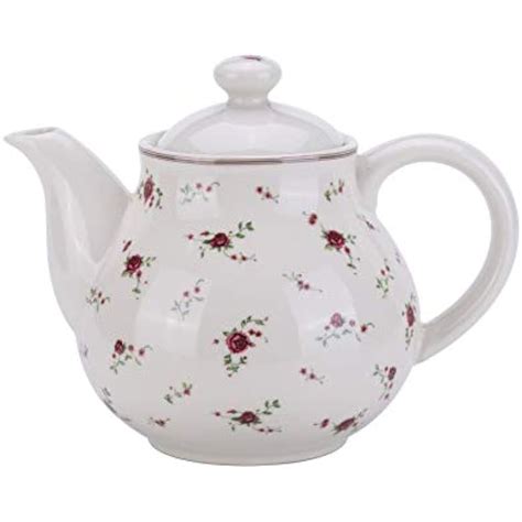 Porcelain Teapots With Lids Vintage Beautiful Rose Design Floral
