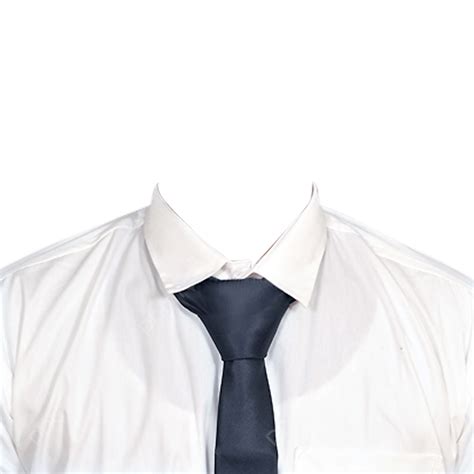 White Shirt Tie Free Psd Photo Clipart Formal Wear Passport Size Png