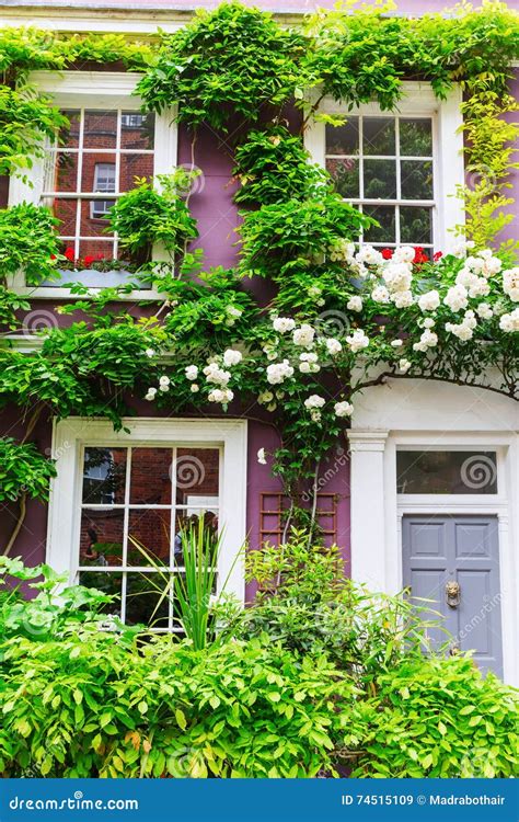 Picturesque House Facade In Nottting Hill London Stock Image Image