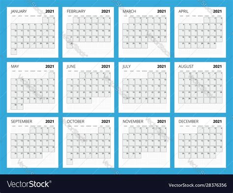 2021 Keyboard Calendar Strips 2021 Keyboard Calendar Strips By