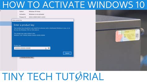 How To Find License Key And Activate Windows 10 Youtube