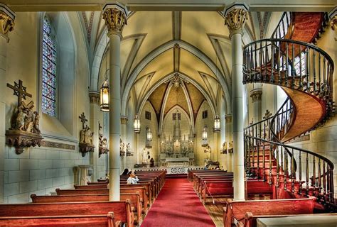 Loretto Chapel And The Miraculous Staircase Santa Fe New Mexico V A