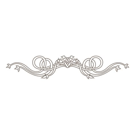 Floral Ornamented Elegant Divider Transparent Png And Svg Vector File