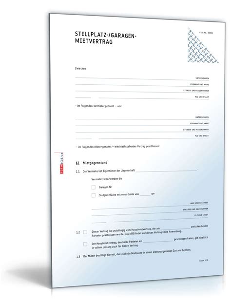 We did not find results for: Garagenmietvertrag | Muster zum Download
