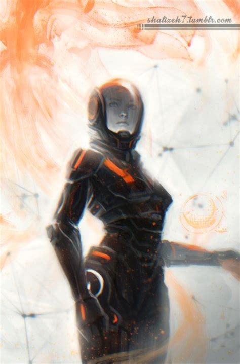Mass Effect Games Mass Effect 1 Sara Ryder Female Robot Commander