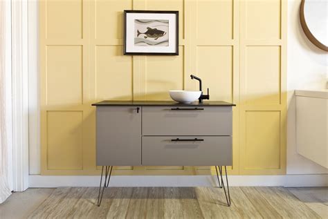 No need to find different parts separately. Semihandmade Supermatte Gray Slab Ikea Bathroom. Vanity is ...
