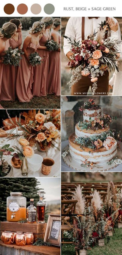 Top 10 Fall Wedding Color Scheme Ideas For 2023 Trends Fall Wedding