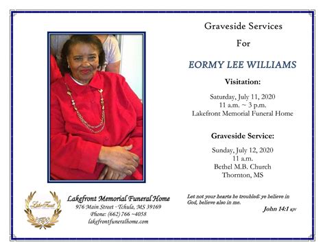 Lakefront Memorial Funeral Home Obituariestimeline Friends
