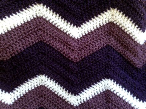 Chevron Zig Zag Ripple Baby Blanket Afghan Wrap Crochet Knit Etsy