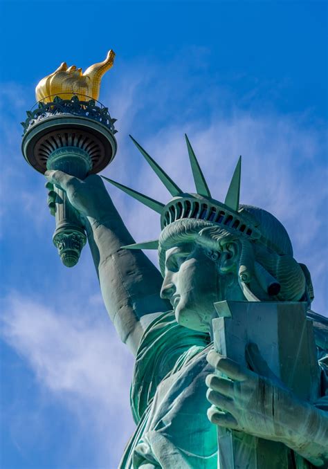 Statue Of Liberty During Daytime Close Up Photography Photo Free Art