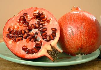 Got pomegranate with pale pink/white seed. Pomegranates