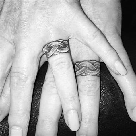 Wedding Ring Tattoos For Couples That Convey Their Love
