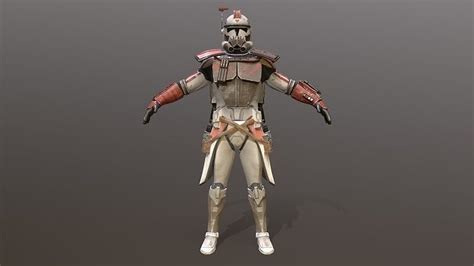 3d Model Arc Clone Trooper Vr Ar Low Poly Cgtrader