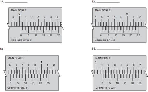 Solved Read The Decimal Inch Vernier Caliper Measurements The