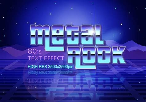 Download 80er Text-Effekt PSD - Kostenlose Photoshop-Pinsel bei Brusheezy!